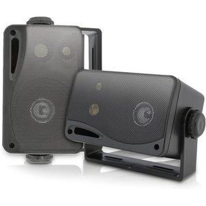 3-way Mini Box Speaker System -3.5 Inch 200 Watt Weatherproof Marine Grade Mount